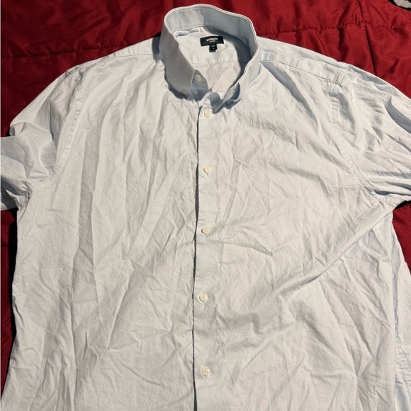 Express Other - Express Men's Sky Blue Casual Button-Down Shirt